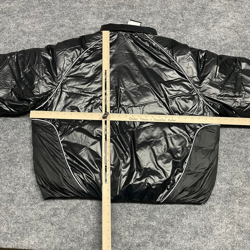 Nike Bubble Jacket Men Large Black Anthracite Puffer Loose Fit Down Fill II3869 - Picture 14 of 16